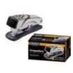 Ingraf N4 Grapadora Metalica - Cuerpo Metalico con Adornos en Plastico - Recubrimiento de Goma Antideslizante - Compatible con Grapas 24/6 y 26/6 - Color Gris