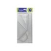Bismark Quality Pack de Reglas para Dibujo - Incluye Regla Escuadra Cartabon y Transportador - Graduados y Biselados - Ideal para el Colegio - Presentacion en Bolsa Transparente - Color Transparente