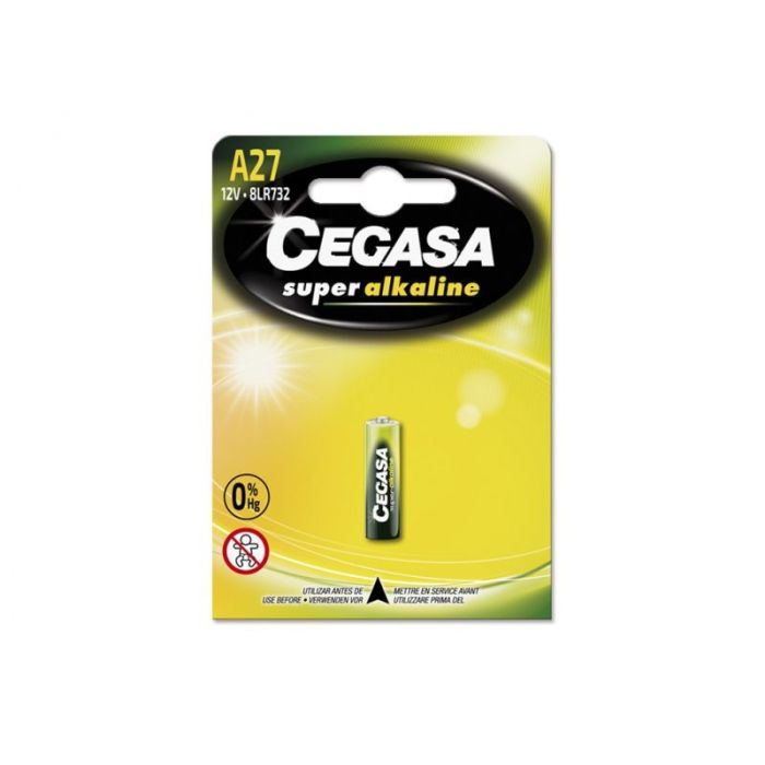 Cegasa A27 Pila Alcalina de Alta Tecnologia - Fiabilidad - Elevado Rendimiento - Maximas Prestaciones - Color Varios