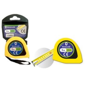 Bismark Flexometro 3m Resistente para Hogar y Oficina - Cinta para la Muñeca - Incluye Freno - Color Amarillo