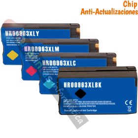 HP 963XL Pack de 4 Cartuchos de Tinta Genéricos (Chip Anti-Actualizaciones)