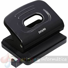 Dohe Taladro Perforador Metálico - Hasta 16 Hojas - Guía y Depósito - Color Negro