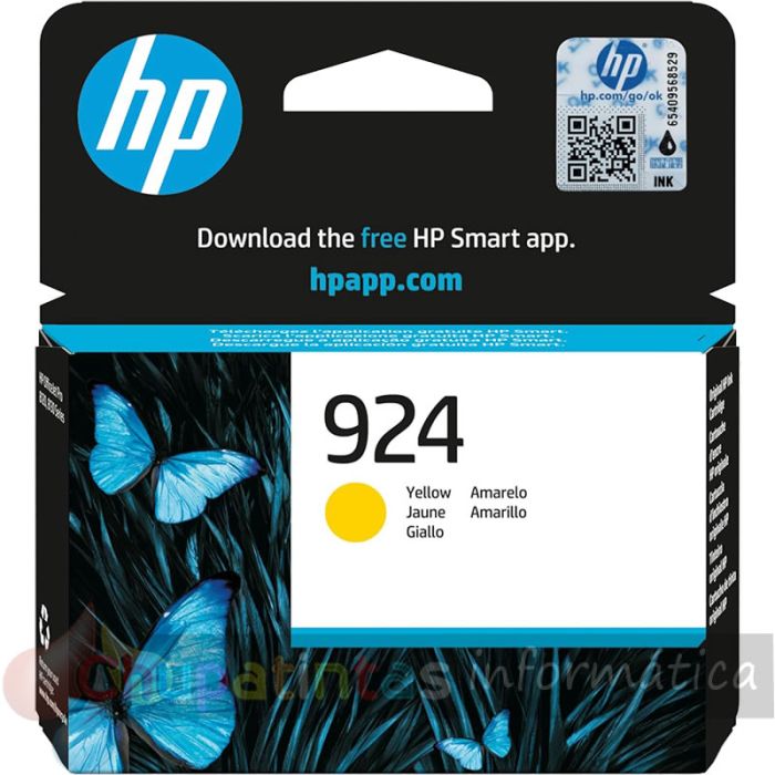 HP 924 Amarillo Cartucho de Tinta Original - 4K0U5NE