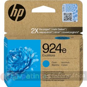 HP 924e Cian Cartucho de Tinta Original - 4K0U7NE