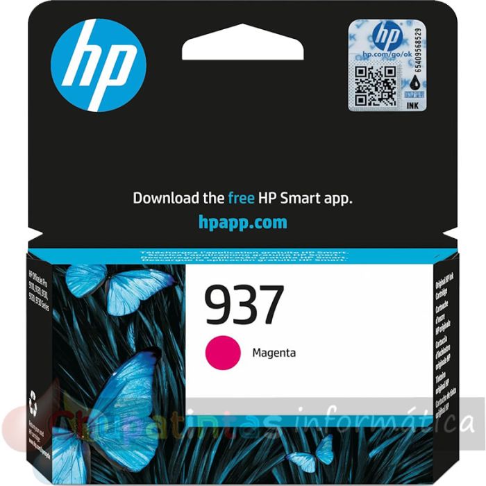 HP 937 Magenta Cartucho de Tinta Original - 4S6W3NE