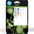 HP 937 Pack de 4 Cartuchos de Tinta Original Negro, Amarillo, Magenta y Cyan - 6C400NE