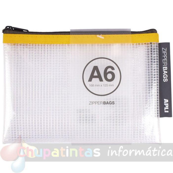 Apli Expositor de Zipper Bags - 80 Unidades en 4 Medidas Surtidas - 5 Colores Resistentes - Goma Eva Transparente-4