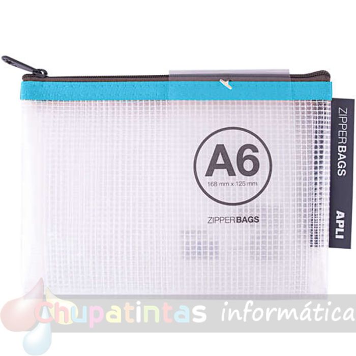 Apli Pack de 20 Sobres A6 Porta-Todo de Goma Eva con cremallera en 5 colores surtidos-3
