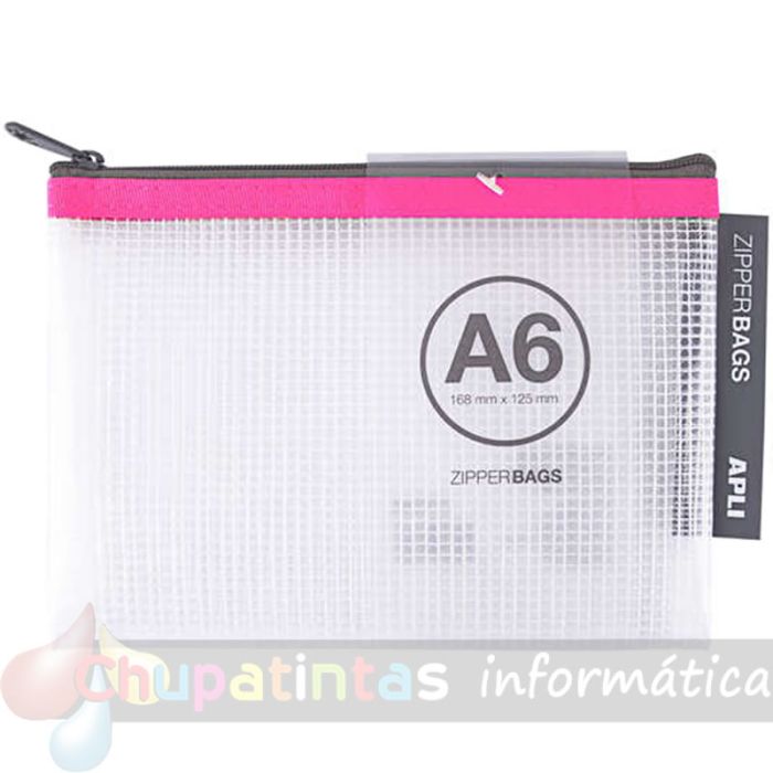 Apli Pack de 20 Sobres A6 Porta-Todo de Goma Eva con cremallera en 5 colores surtidos-5
