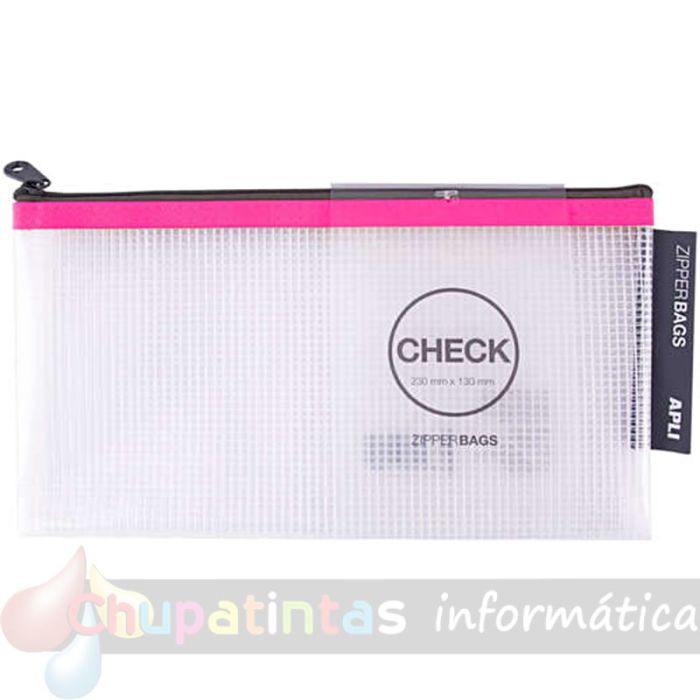 Apli Pack de 20 Sobres check Porta-Todo de Goma Eva con cremallera en 5 colores surtidos-2