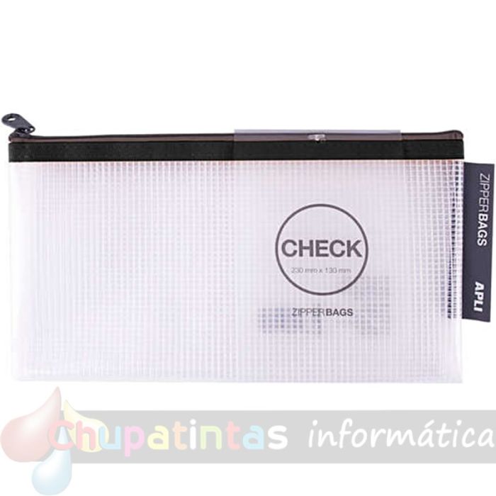 Apli Pack de 20 Sobres check Porta-Todo de Goma Eva con cremallera en 5 colores surtidos-4