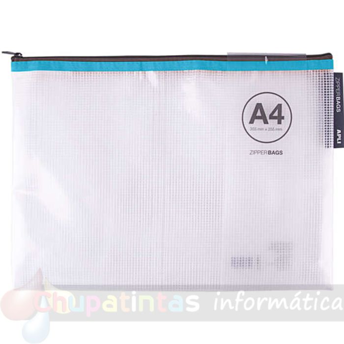 Apli Pack de 20 Sobres A4 Porta-Todo de Goma Eva con cremallera en 5 colores surtidos-3