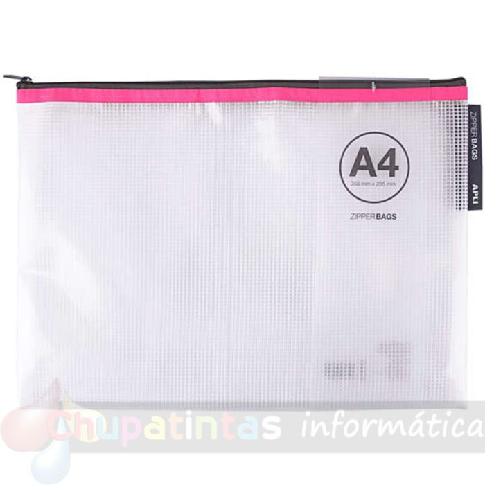 Apli Pack de 20 Sobres A4 Porta-Todo de Goma Eva con cremallera en 5 colores surtidos-5
