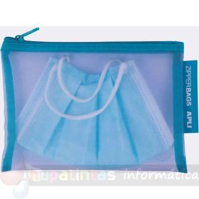 Apli Pack de 20 Sobres A6 Porta-Todo de Nylon con cremallera en 5 colores surtidos-3