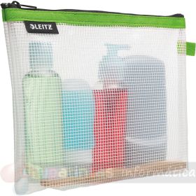 leitz wow bolsa 170x6x240mm Porta-Todo de Goma Eva con cremallera color verde-1