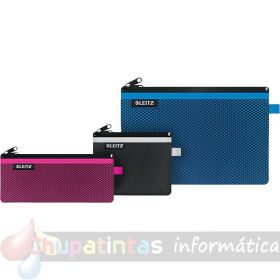 Lietz WOW Bolsa Porta-Todo Mediana 85x6x210mm lavable con cremallera color fucsia-3
