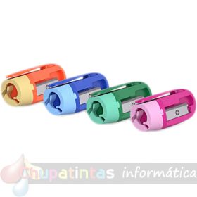 Erichkrause Joy Sacapuntas de Plástico - 1 Orificio - Cuchilla de Acero al Carbono - Clip de Sujeción - Colores Surtidos-3
