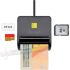 Aisens Lector de Tarjeta Inteligente DNI con Lector de Tarjetas SIM - SD - Micro SD - MMC - RS-MMC - MMC Micro - Color Negro-1