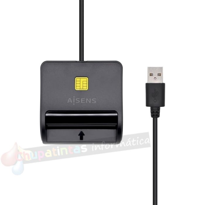 Aisens Lector de Tarjeta Inteligente DNI con Lector de Tarjetas SIM - SD - Micro SD - MMC - RS-MMC - MMC Micro - Color Negro-2