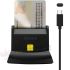 Aisens Lector de Tarjeta Inteligente DNI USB-C con Lector de Tarjetas SIM, SD, Micro SD, MMC, RS-MMC, MMC Micro-2