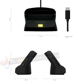 Aisens Lector de Tarjeta Inteligente DNI USB-C con Lector de Tarjetas SIM, SD, Micro SD, MMC, RS-MMC, MMC Micro-3