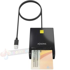 Aisens Lector de Tarjeta Inteligente DNI - Color Negro-1