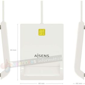 Aisens Lector de Tarjeta Inteligente DNI - Color Blanco-3