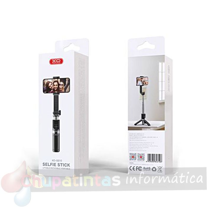 XO Trípode + Palo Selfie Bluetooth SS10 - Color Negro-5