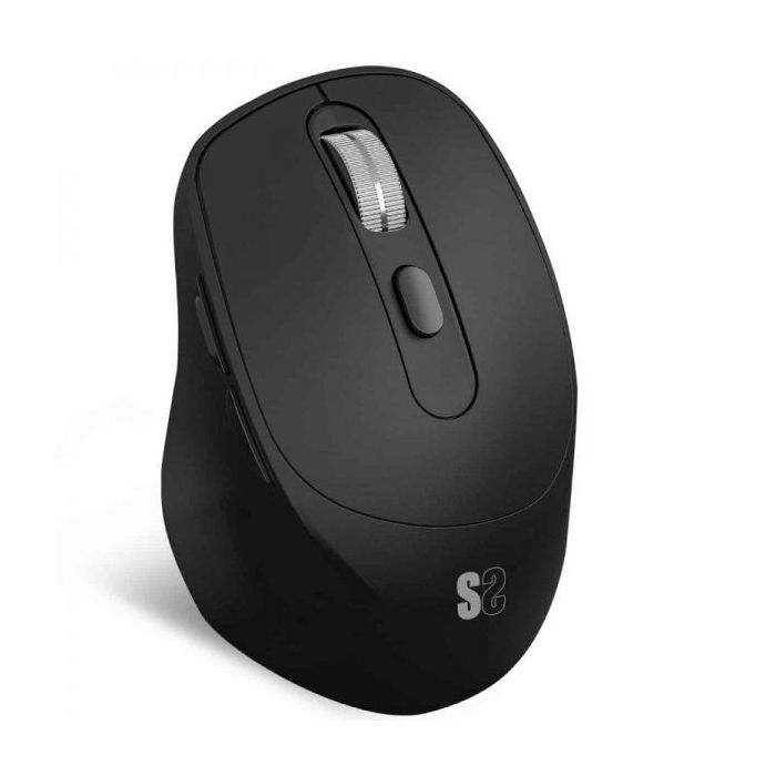 Subblim Confort Ergo Dual Raton Inalambrico Bluetooth, USB 2.4GHz 2400dpi - 5 Botones - Uso Diestro - Color Negro