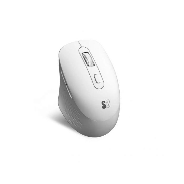 Subblim Curve Ergo Dual Raton Inalambrico Bluetooth, USB 2.4GHz 1600dpi - 5 Botones - Uso Diestro - Color Blanco