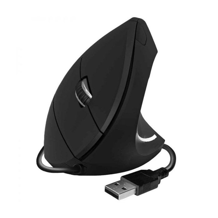 Subblim Glide Vertical Ergo Raton Vertical USB 1600dpi - 5 Botones - Uso Diestro - Color Negro