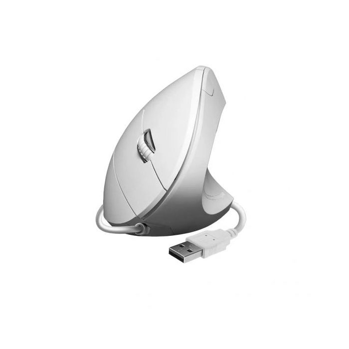 Subblim Glide Vertical Ergo Raton Vertical USB 1600dpi - 5 Botones - Uso Diestro - Color Blanco