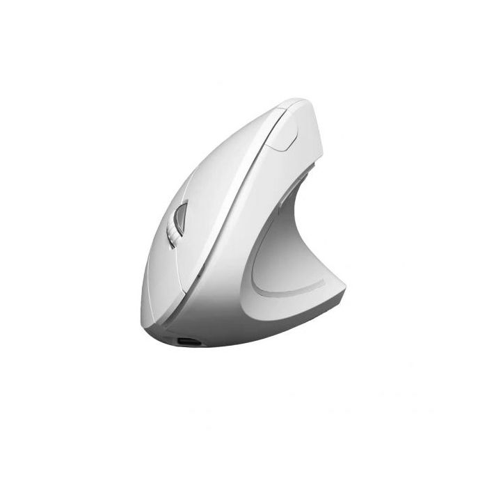 Subblim Glide Vertical Ergo Dual Raton Vertical Bluetooth, USB 2.4Ghz 4000dpi - 5 Botones - Uso Diestro - Color Blanco