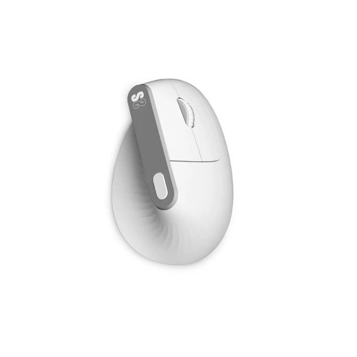 Subblim Nature Vertical Ergo Dual Raton Vertical Bluetooth, USB 2.4Ghz 4000dpi - 5 Botones - Uso Diestro - Color Blanco