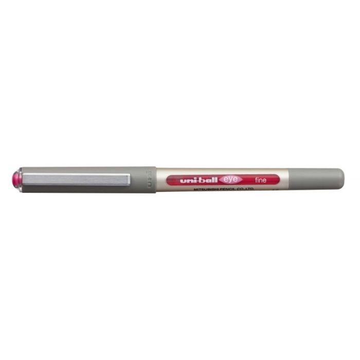 Uni-ball Eye Fine UB-157 Boligrafo de Tinta Liquida - Punta de Bola 0.7mm - Tinta Resistente al Agua y Luz - Sistema de Control de Tinta - Color Rosa