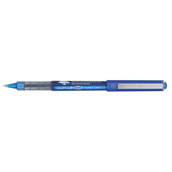 Uni-ball Eye Ocean Care UB-150ROP Boligrafo de Tinta Liquida - Punta de Bola 0.5mm - Tinta Resistente al Agua y Luz - Color Azul