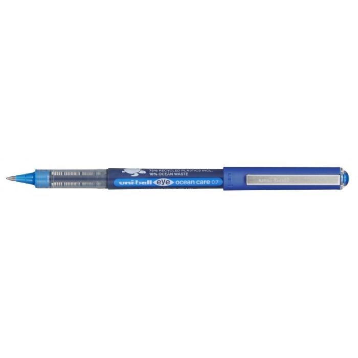 Uni-ball Eye Ocean Care UB-157ROP Boligrafo de Tinta Liquida - Punta de Bola 0.7mm - Trazo 0.5mm - Tinta Resistente al Agua y Luz - Color Azul