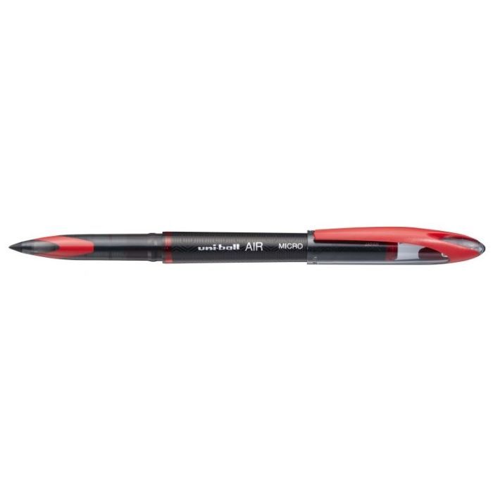 Uni-ball AIR MICRO UBA-188-M Rollerball - Punta de Bola 0.5mm - Escribe como Pluma Estilografica - Tinta Pigmentada Resistente al Agua y Luz - Color Rojo