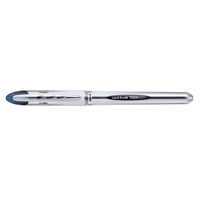 Uni-ball Vision Elite UB-200 Rollerball de Tinta Liquida - Punta de Bola 0.8mm - Sistema Antifugas para Viajes - Color Azul Oscuro