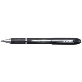 Uni-ball JetStream SX-210 Boligrafo de Tinta Pigmentada - Punta de Bola 1mm - Secado Instantaneo - Ideal para Zurdos - Color Negro