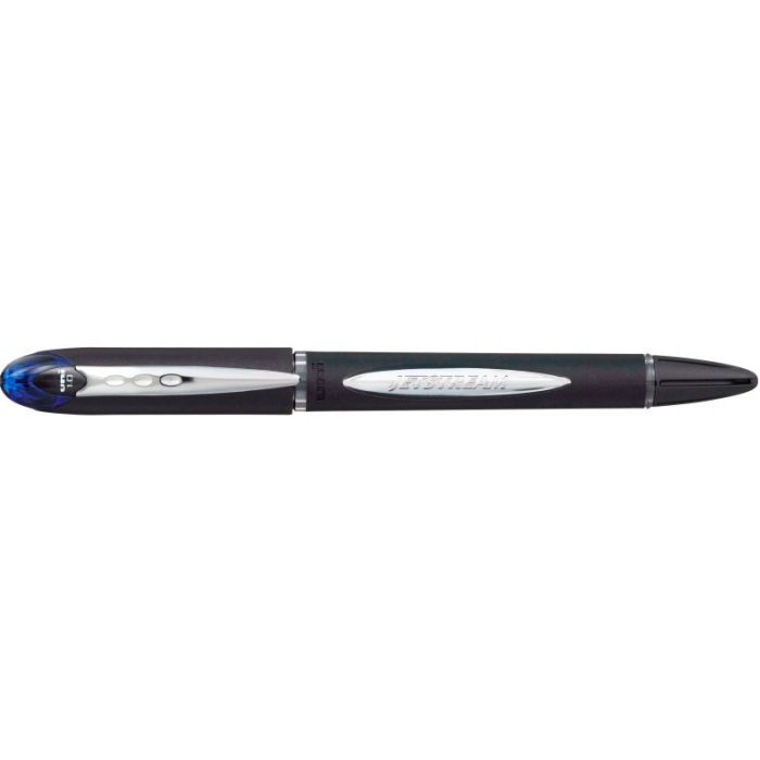 Uni-ball JetStream SX-210 Boligrafo de Tinta Pigmentada - Punta de Bola 1mm - Secado Instantaneo - Ideal para Zurdos - Color Azul
