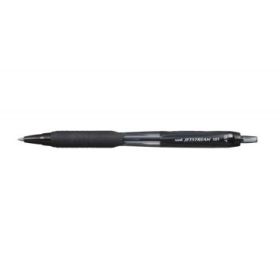 Uni-ball JetStream SXN-101-07 Boligrafo de Tinta - Punta de Bola 0.7mm - Tinta de Secado Instantaneo - Ideal para Zurdos - Color Negro