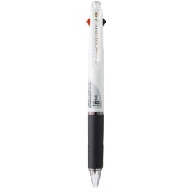 Uni-ball JetStream SXE3-400-10 Boligrafo Multiple - Punta de Bola 1mm - Tinta Resistente al Agua y Luz - Secado Instantaneo - Ideal para Zurdos - Color Blanco