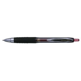Uni-ball UMN-207 MICRO Roller de Tinta - Punta de Bola 0.5mm - Grip de Caucho Antifatiga - Tinta Pigmentada Resistente a Luz y Agua - Color Rojo