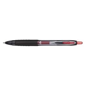 Uni-ball UMN-207E Roller de Tinta - Punta de Bola 0.7mm - Grip de Caucho Antifatiga - Tinta Pigmentada Resistente a Luz y Agua - Color Rojo