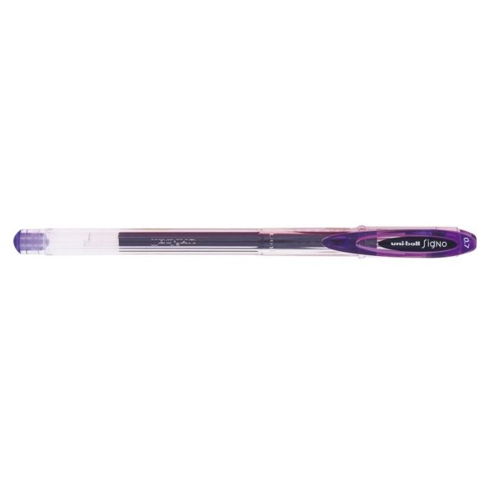 Uni-ball Signo UM-120 Boligrafo de Tinta Gel - Punta de Bola 0.7mm - Tinta Resistente al Agua y Luz - Color Violeta
