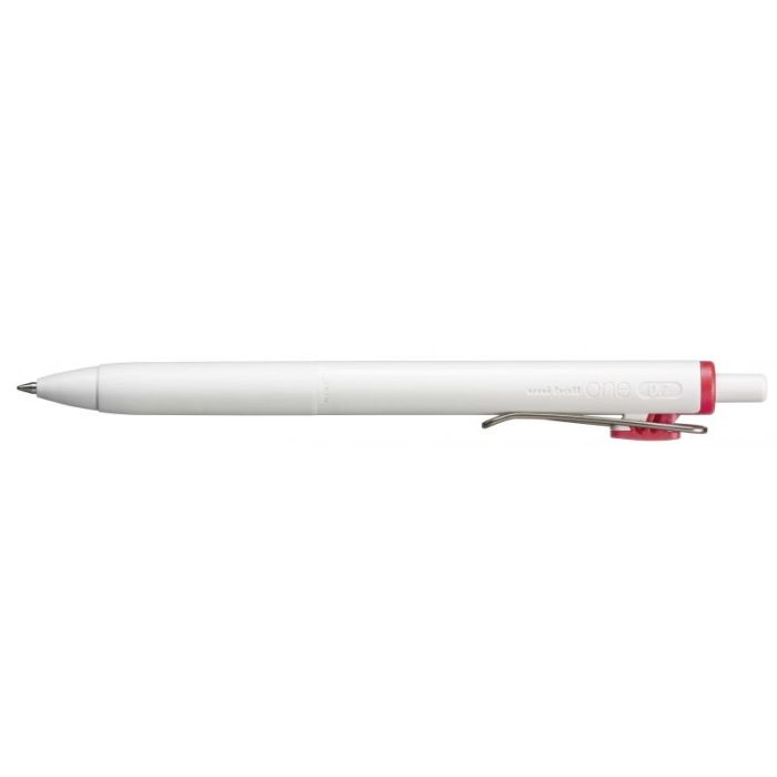 Uni-ball ONE UMN-S-07 Boligrafo de Tinta Liquida - Punta de Bola 0.7mm - Escritura Ultra Fluida - Agarre Suave y Comodo - Color Rojo