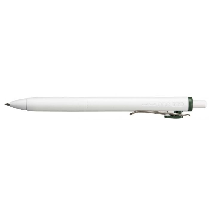 Uni-ball ONE UMN-S-07 Boligrafo de Tinta Liquida - Punta de Bola 0.7mm - Escritura Ultra Fluida - Agarre Suave y Comodo - Color Verde Oscuro