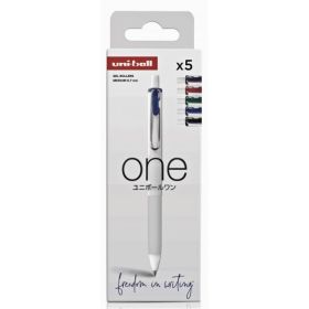 Uni-ball UMN-S-07 Pack de 5 Boligrafos de Tinta Gel - Punta de Bola 0.7mm - Escritura Ultra Fluida - Agarre Suave y Comodo - Color Surtido