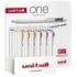Uni-ball ONE UMN-S-07 Expositor de 36 Boligrafos de Tinta - Punta de Bola 0.7mm - Escritura Ultra Fluida - Agarre Suave y Comodo - Color Surtido